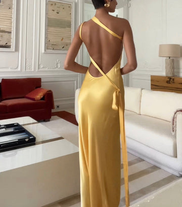 Xynara | Elegant Lace Up Off-Shoulder Dress