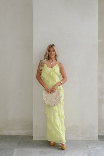 Jade Ruffled Maxi Dress